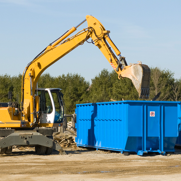 are there any restrictions on where a residential dumpster can be placed in Harlem Montana